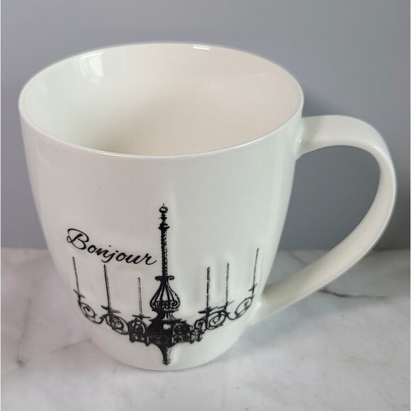 American Atelier Other - American Atelier World Traveler Fine Porcelain French Bonjour Coffee Mug